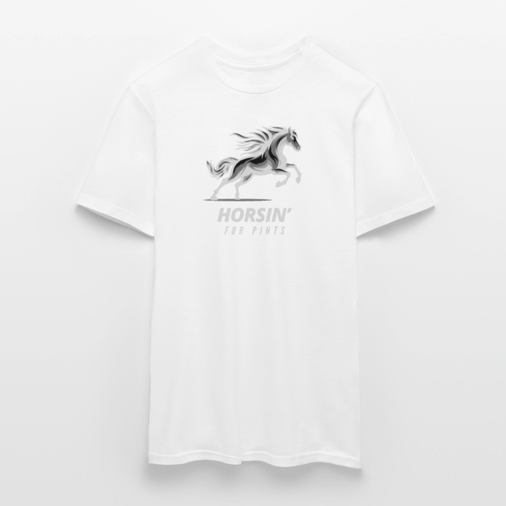 Horsin' for pints - white